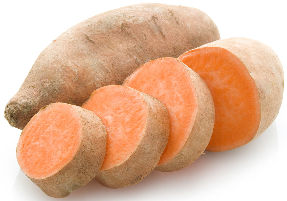 Sweet potatoes contain high amount of Carbohydrates